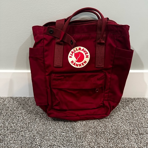 Fjallraven mini tote, maroon - Picture 1 of 6
